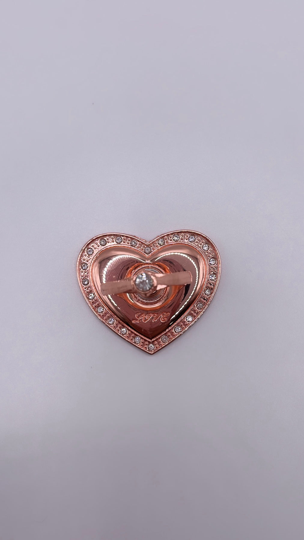 Rose Gold Heart Pop Socket