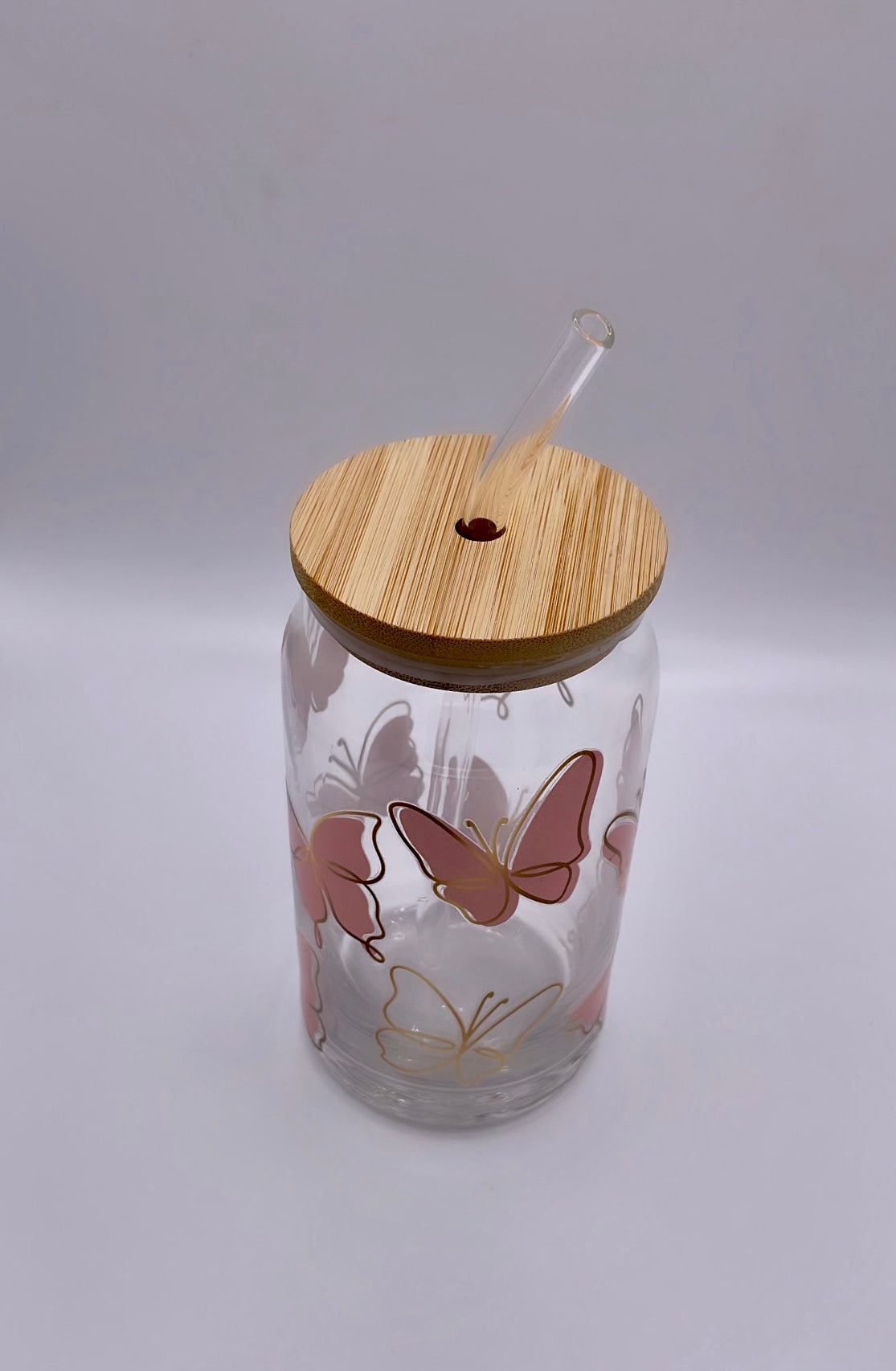 Butterfly Glass Cup