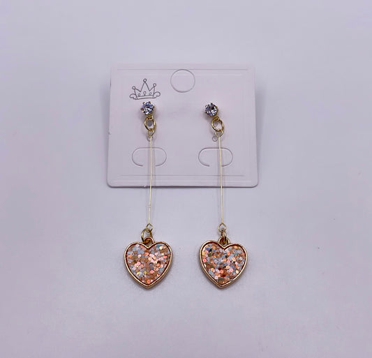 Dangling Heart Earrings