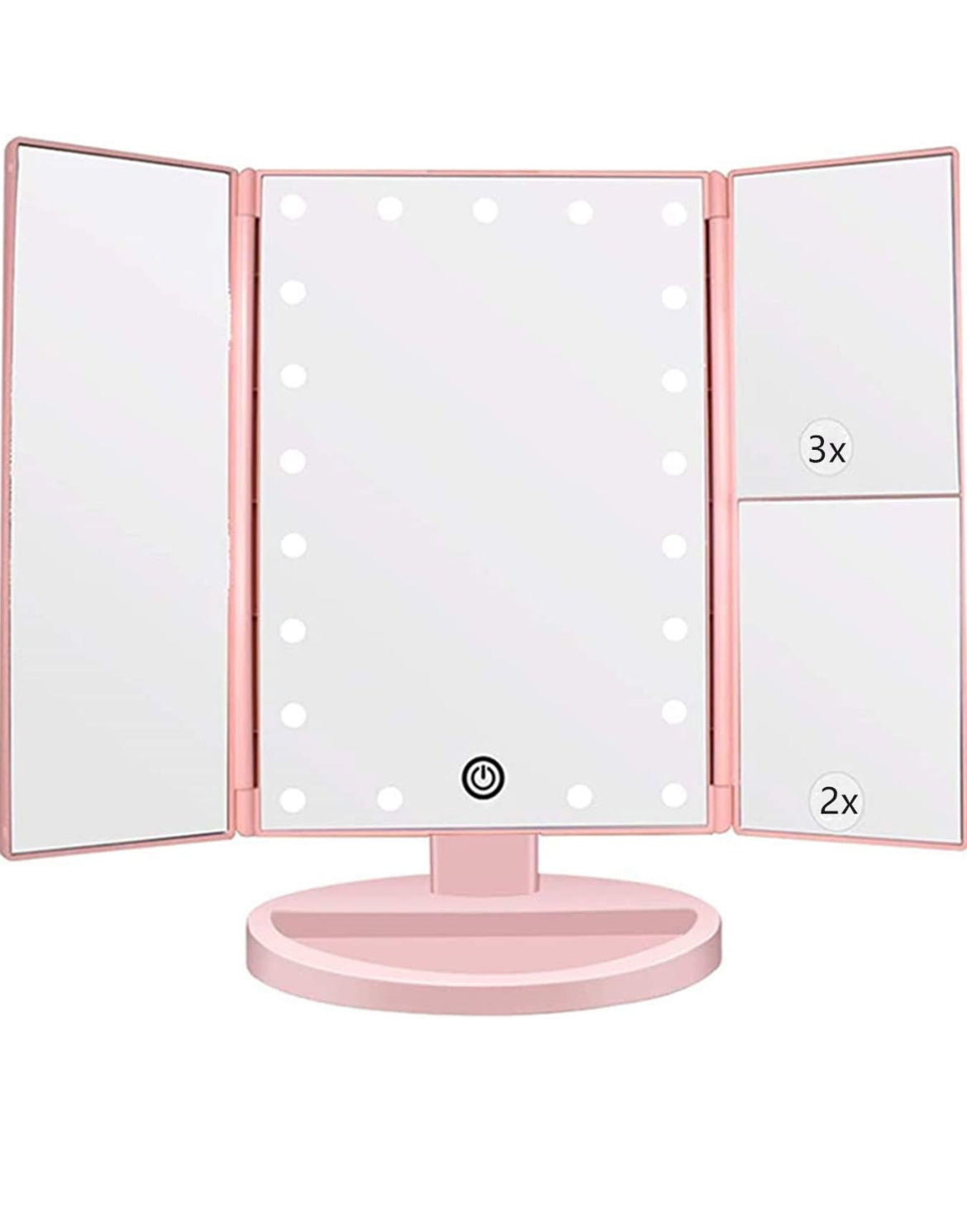 Tri Fold LED Mirror