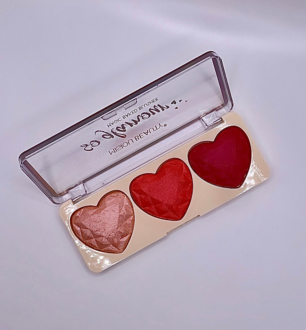 Heart Blush/ Highlighter Pallet